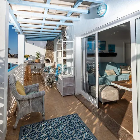 펜션 Beachfront Two Bedrooms House Casa Toral Majanicho